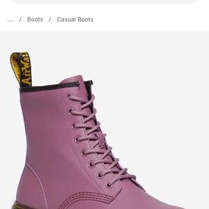 💜 Dr. Martens Women's Mauve/Muted Purple Lace Up Boots BNIB